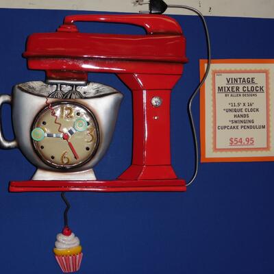 Vintage Mixer Clock